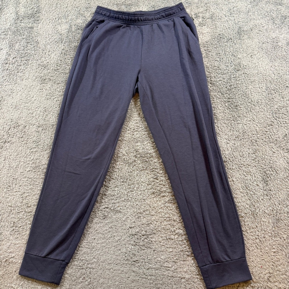 Eddie Bauer Lounge Jogger Pants Womens Medium Gray Elastic Waist Cuffed BC001767